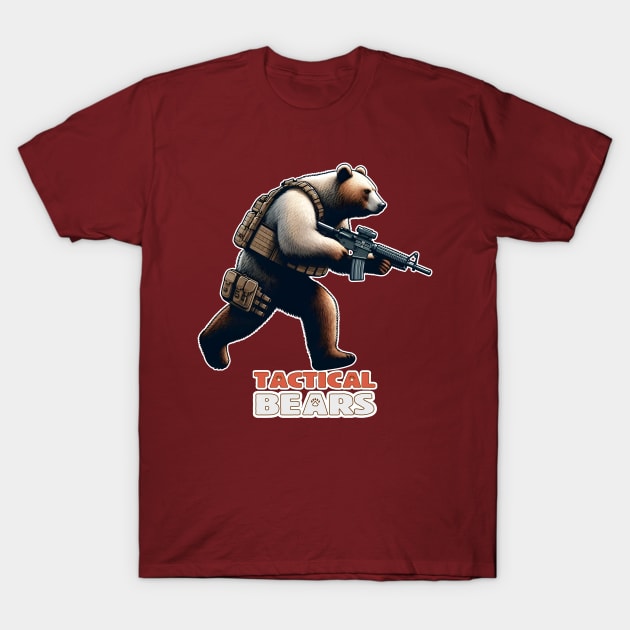 Tactical Bears T-Shirt by Rawlifegraphic